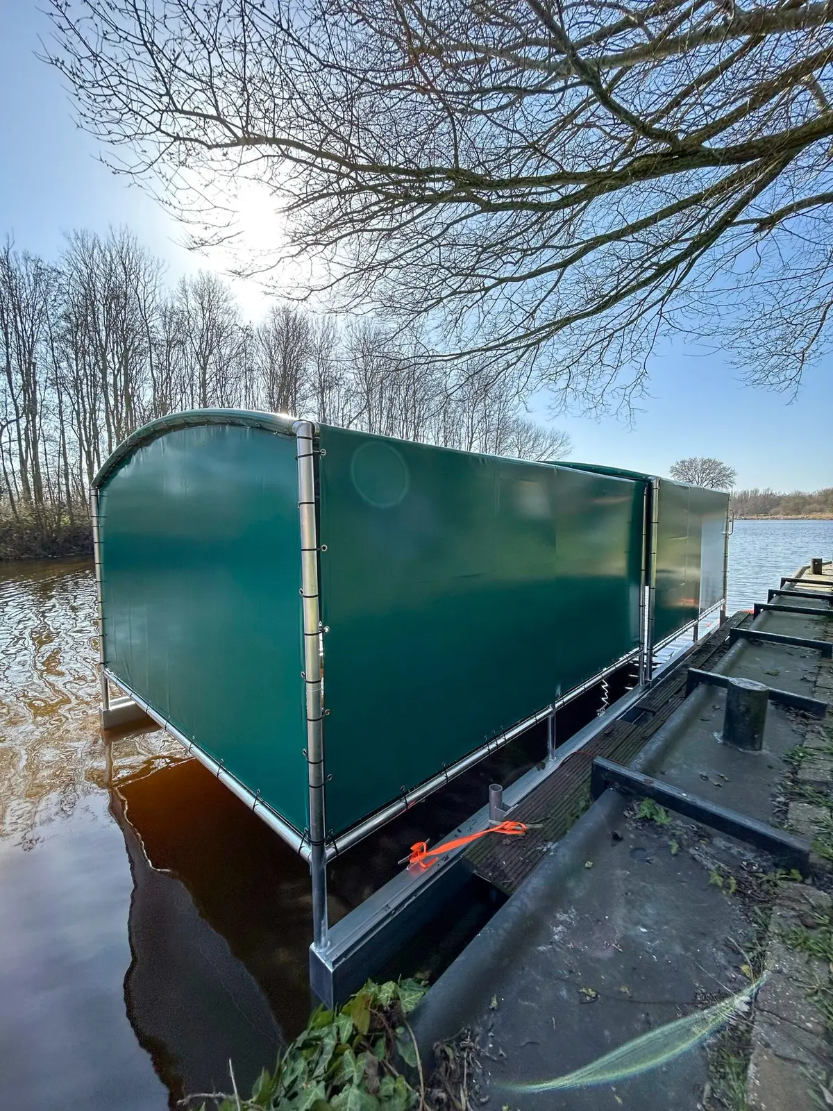 Bootoverkapping, project Bootoverkapping Drijf-Drijf in Termunterzijl – 7 x 3 meter