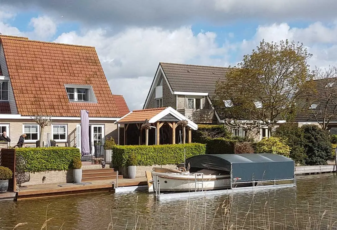 Bootoverkapping, project Bootoverkapping Drijf-Drijf in Medemblik – 9 x 3,2 meter – foto 1