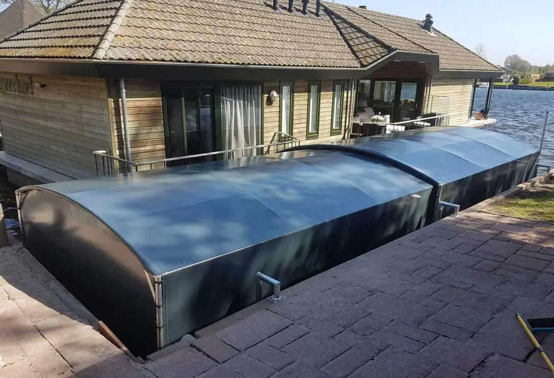 Bootoverkapping, project Bootoverkapping Drijf-Drijf in Kampen – 10 x 3,5 meter – foto 1