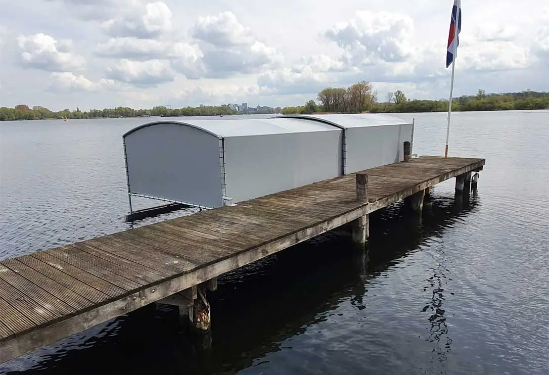 Bootoverkapping, project 4 bootoverkappingen Drijf-Drijf in Amsterdam – 8,25 x 3 meter – foto 1